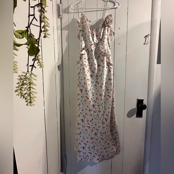 NWT ANTHROPOLOGIE BARDOT RUFFLE WHITE DRESS - Picture 7 of 11